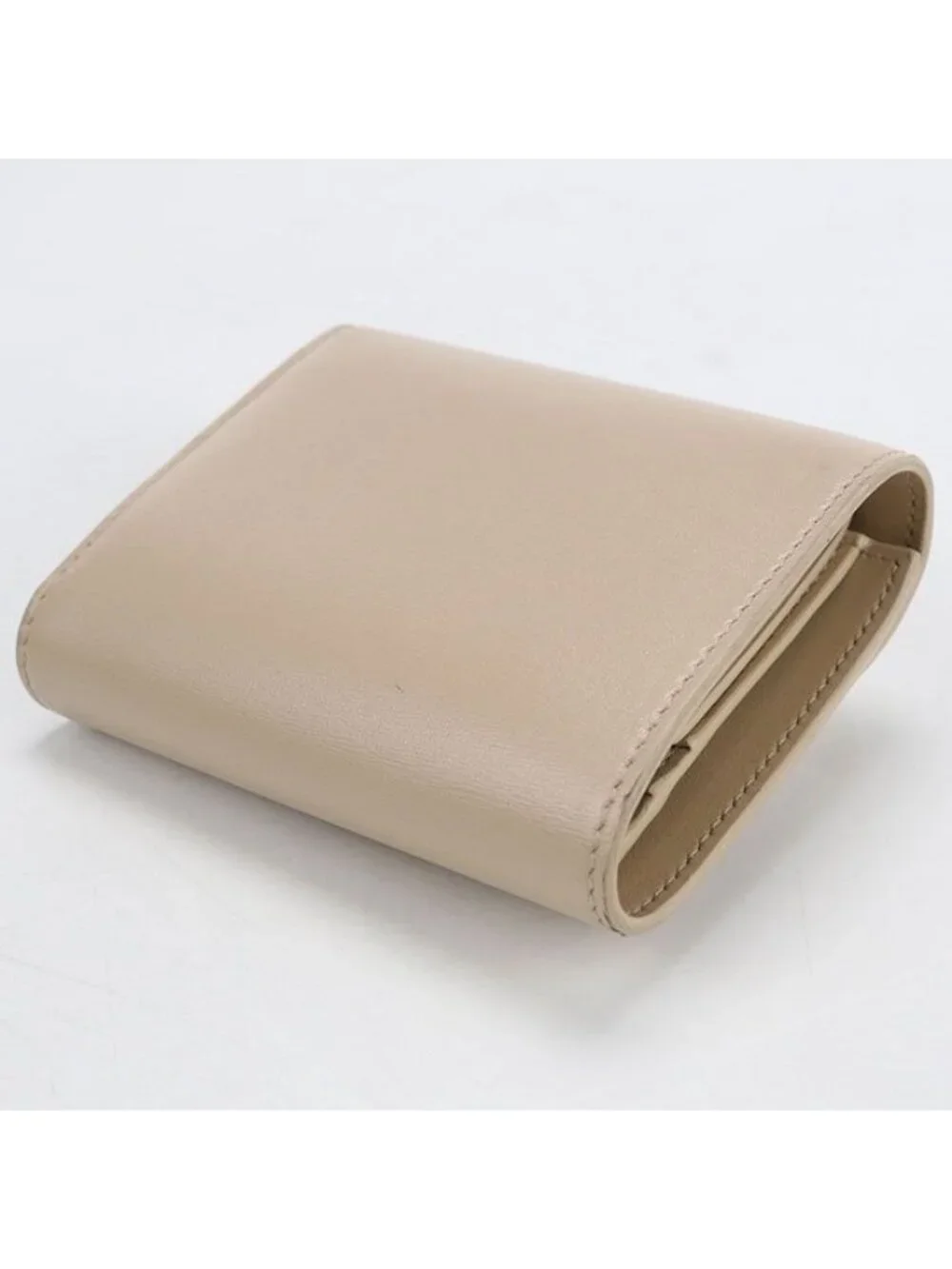 Celine Small Flap Wallet Triomphe Trifold Shiny Calfskin